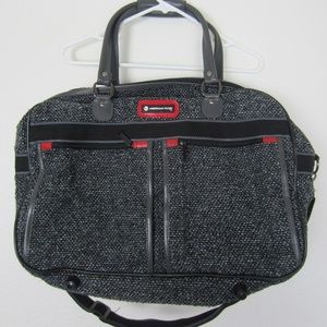 American Flyer Tweed Travel Luggage Carry On Bag 1